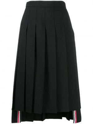 Falda plisada Thom Browne negro