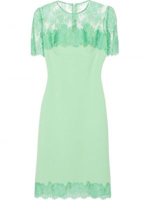 Krajkové květinové šaty Ermanno Scervino zelené