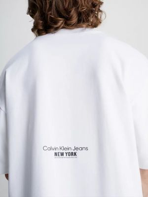 Póló Calvin Klein Jeans fehér
