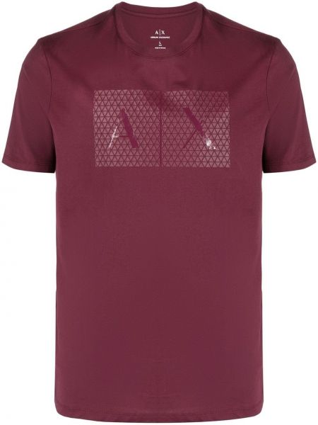 Trykt t-skjorte Armani Exchange rød