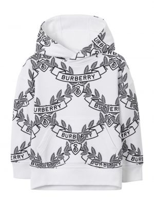 Hættetrøje for piger Burberry Kids hvid