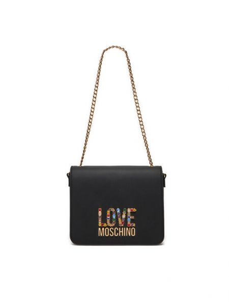 Pisemska torbica Love Moschino črna