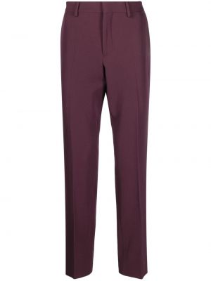 Vlněné kalhoty Moschino fialové