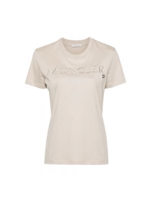 Koszulka Moncler beżowa