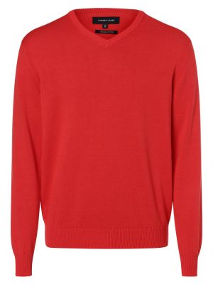 Sweter bawełniany Andrew James czerwony