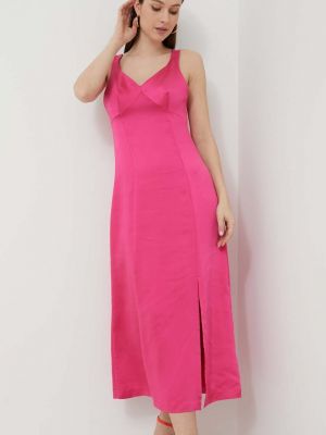 Платье миди United Colors Of Benetton розовое