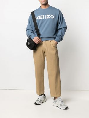 Pantalones rectos con bordado Kenzo