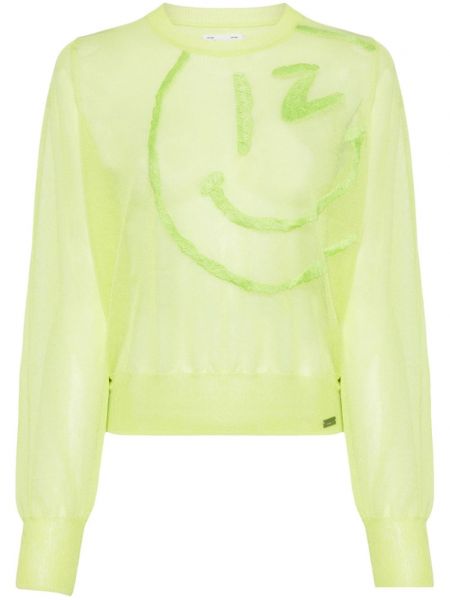 Pullover mit stickerei Izzue grün