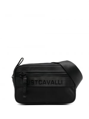 Колан с принт Just Cavalli черно