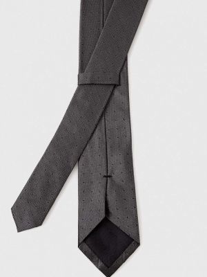 Jedwabny krawat Calvin Klein szary