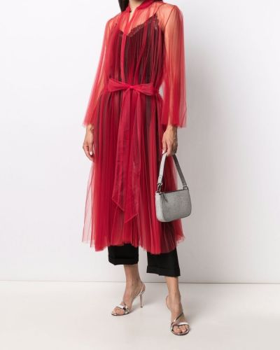Abrigo plisado Atu Body Couture rojo