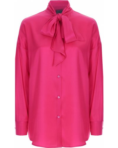 Однотонная блузка Lorena Antoniazzi розовая
