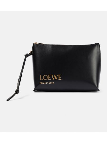 Кожаная сумка Loewe черная