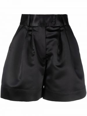 Plissert shorts Styland svart