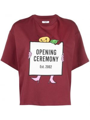 Укороченная футболка с логотипом Opening Ceremony