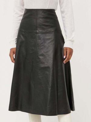 Kožená sukně Liviana Conti černé