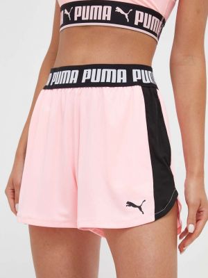 Панталон с висока талия Puma розово