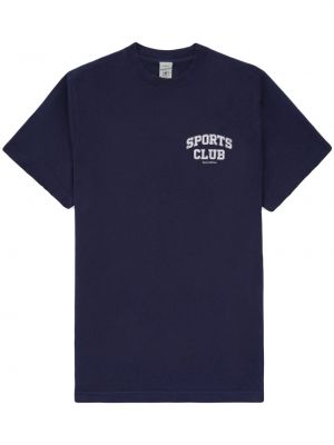 Βαμβακερή μπλούζα Sporty & Rich μπλε