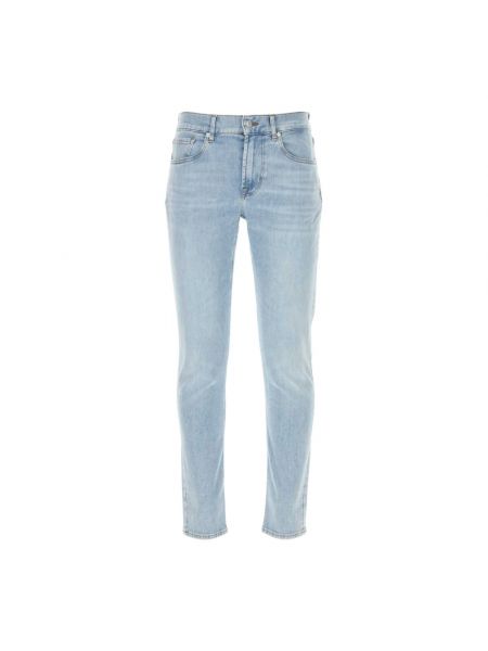 Niebieskie jeansy skinny slim fit 7 For All Mankind