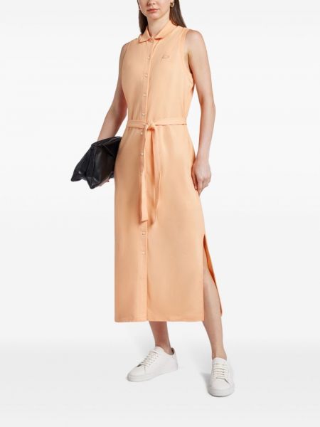 Kleid aus baumwoll Lacoste orange