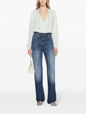 Jeans taille basse large Elisabetta Franchi