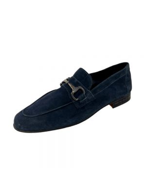 Loafers Antica Cuoieria niebieskie
