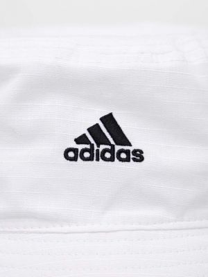 Kapelusz bawełniany Adidas biały