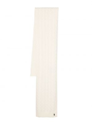 Pletené bavlnené polokošeľa Polo Ralph Lauren biela