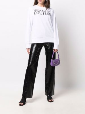 Džemperis apvaliu kaklu Versace Jeans Couture balta