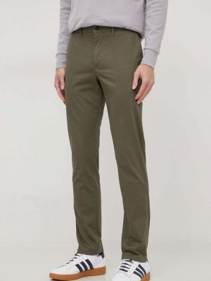 Zielone proste spodnie Tommy Hilfiger