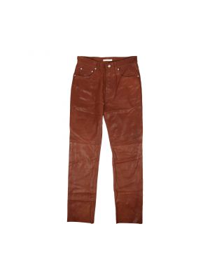Кожаные прямые брюки Helmut Lang