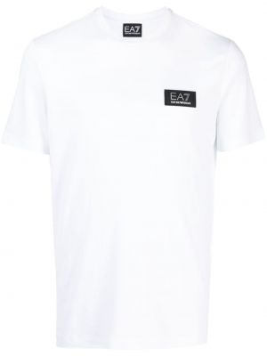 T-shirt en jersey Ea7 Emporio Armani blanc