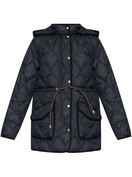 Kapitone ceket Moncler mavi