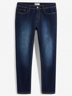 Эластичные термоджинсы стандартного кроя очень мягкие прямые John Baner Jeanswear синий