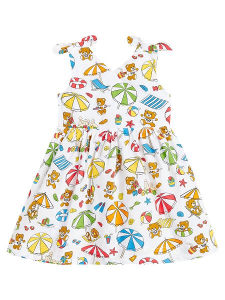 Strand bomuld kjole for piger Moschino Kids