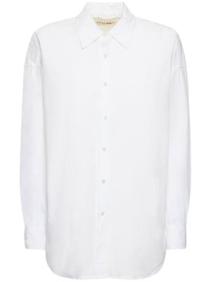Oversize памучна риза Nili Lotan бяло