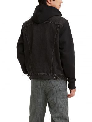 Джинсовая куртка с капюшоном Levi’s® черная