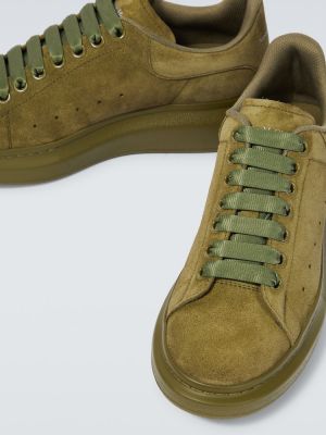 Sneakers in pelle scamosciata oversize Alexander Mcqueen verde