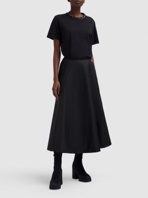 Dlhá sukňa Moncler čierna