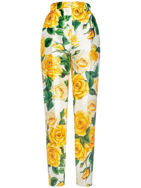 Pantaloni di seta Dolce & Gabbana