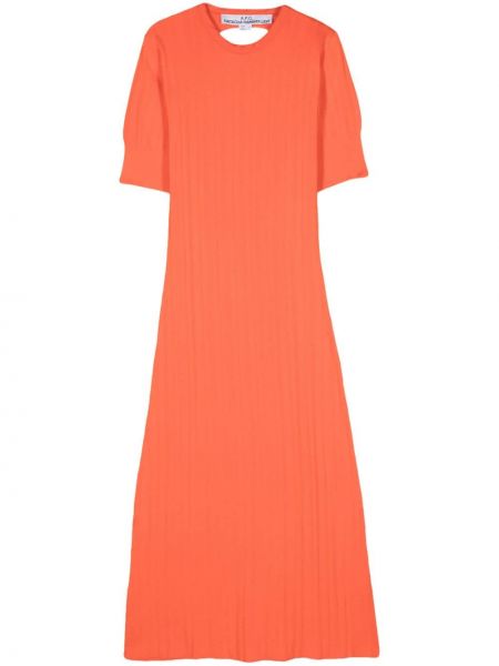Πλεκτή φόρεμα A.p.c. πορτοκαλί