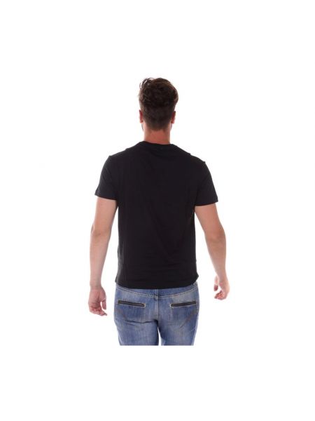 Camiseta de algodón de tela jersey Versace Jeans Couture negro