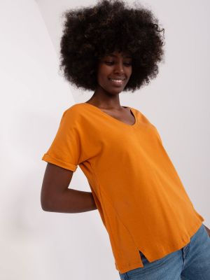 Тениска Fashionhunters оранжево