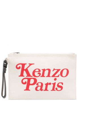 Nákupná taška Kenzo strieborná