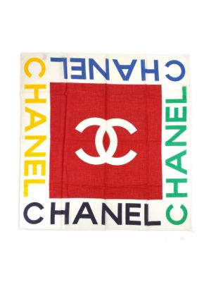 Šál s potiskem Chanel Pre-owned bílý