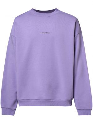 Sweatshirt mit rundem ausschnitt A Better Mistake lila