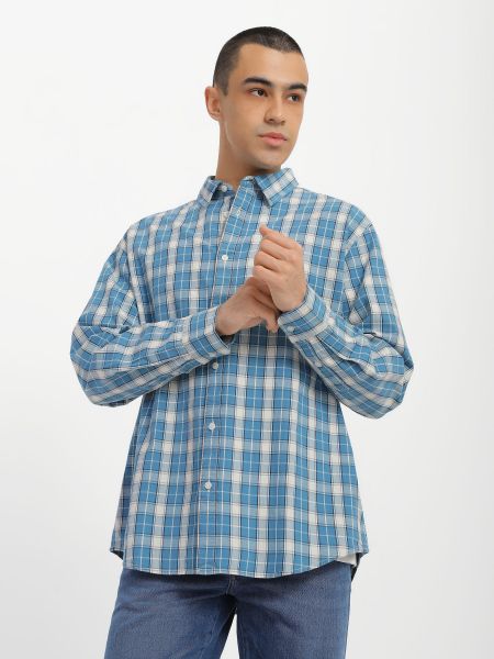 Рубашка с длинным рукавом Wrangler синяя
