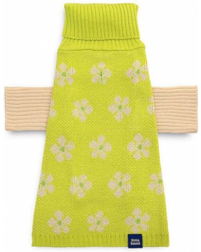 Maglione a fiori Little Beast giallo