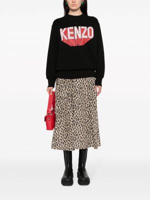 Sweatshirt aus baumwoll mit print Kenzo schwarz
