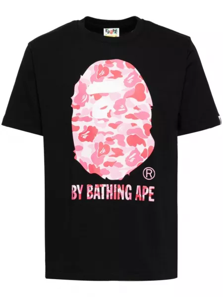 Printti puuvilla t-paita A Bathing Ape® musta